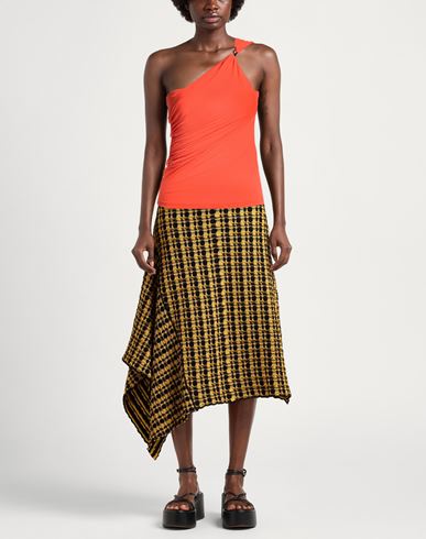 Woman Top Orange Size M Viscose, Elastane