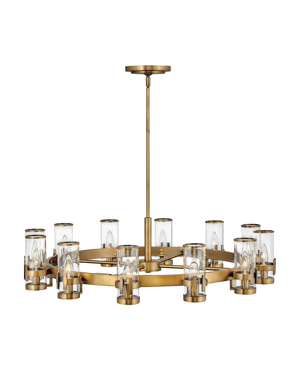 Heritage Brass LED Chandelier from the Reeve Collection