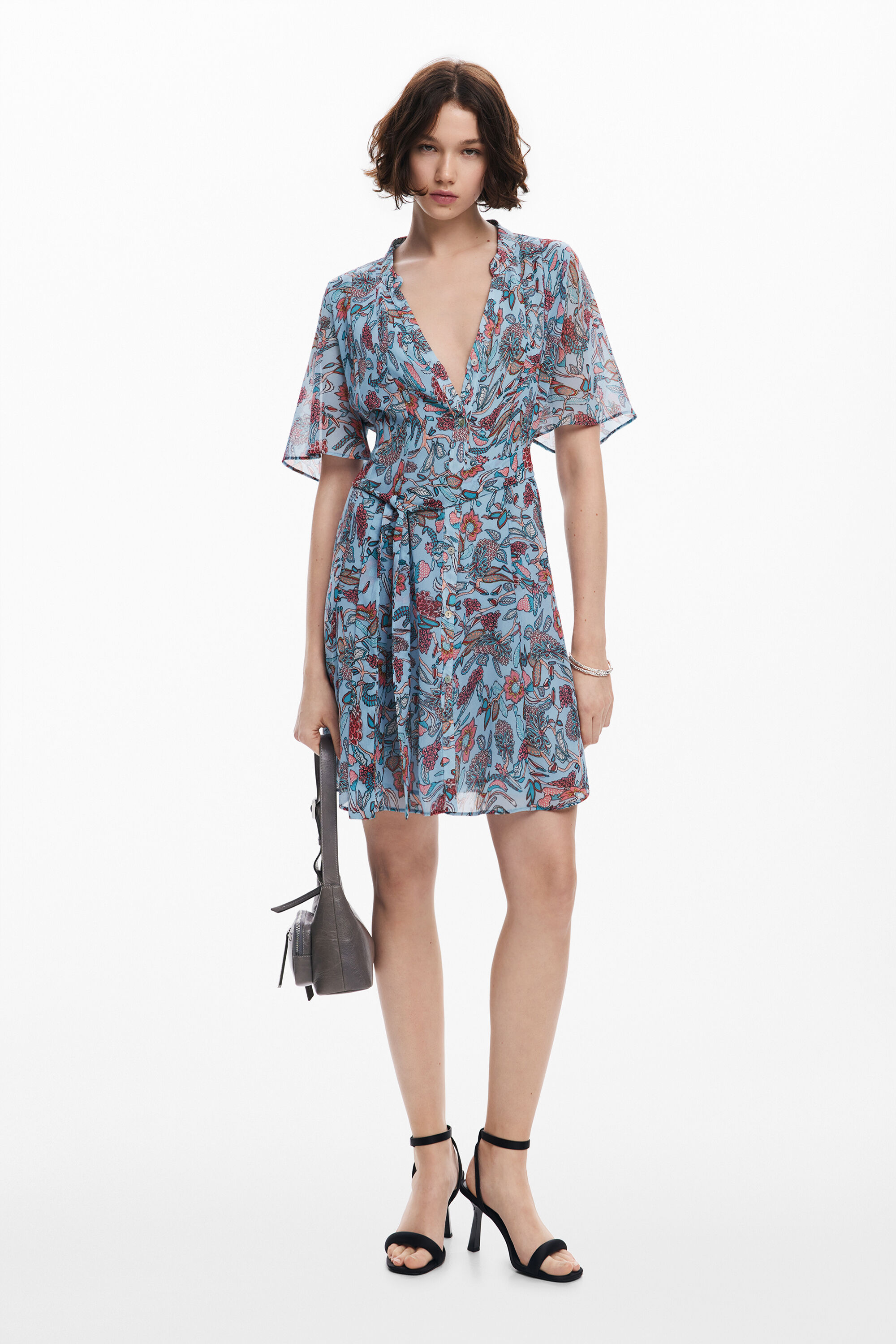 Floral print midi dre