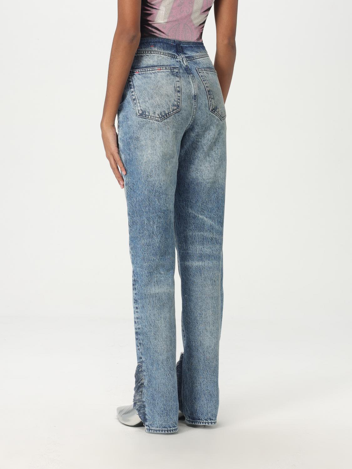 Pants DIESEL Woman color Gnawed Blue