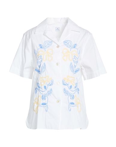 Woman Shirt White Size 4 Cotton, Elastane