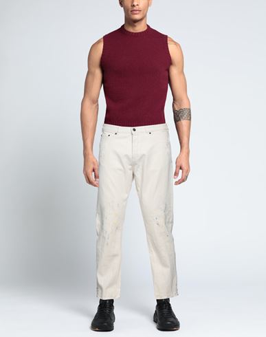 Man Jeans Cream Size 32 Cotton