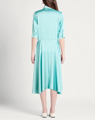 Woman Midi dress Turquoise Size 4 Polyester, Elastane