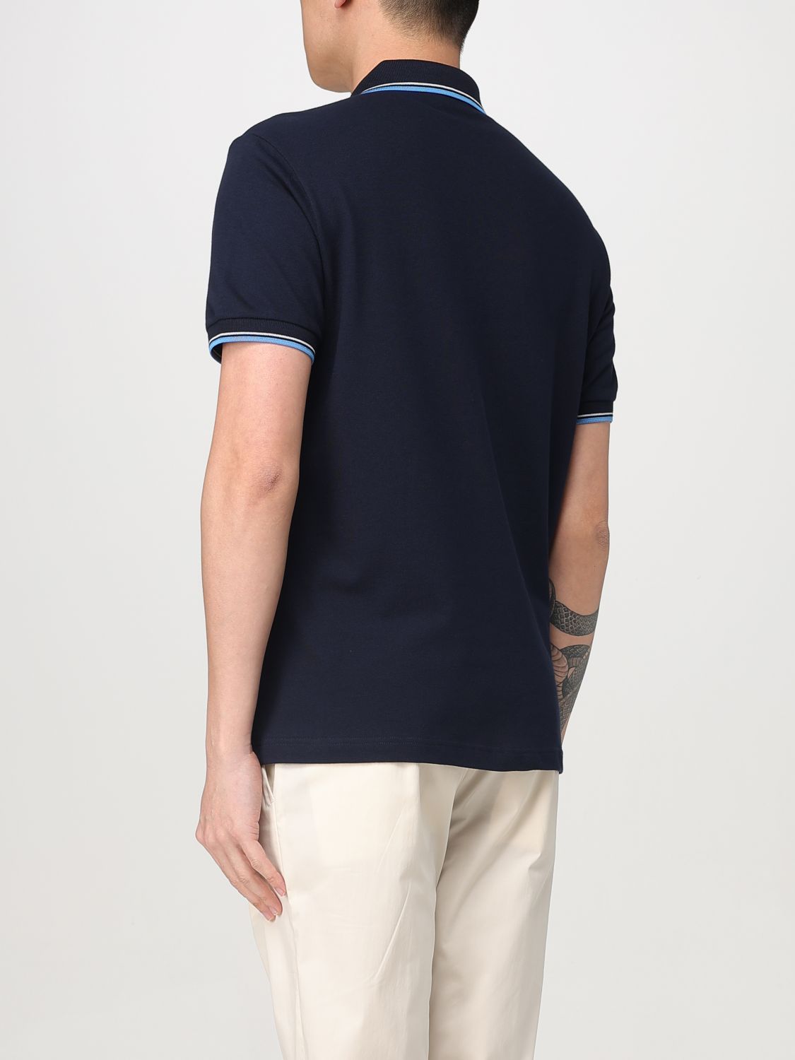 Polo Shirt Men color Navy
