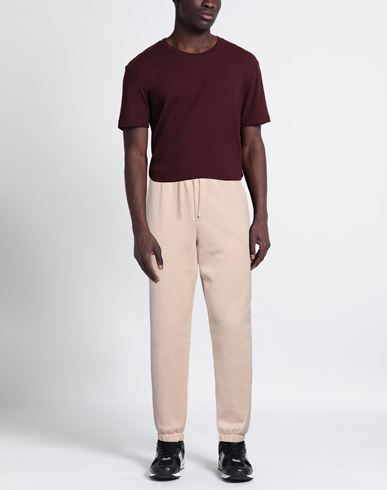 Man Pants Beige Size XL Cotton, Polyester