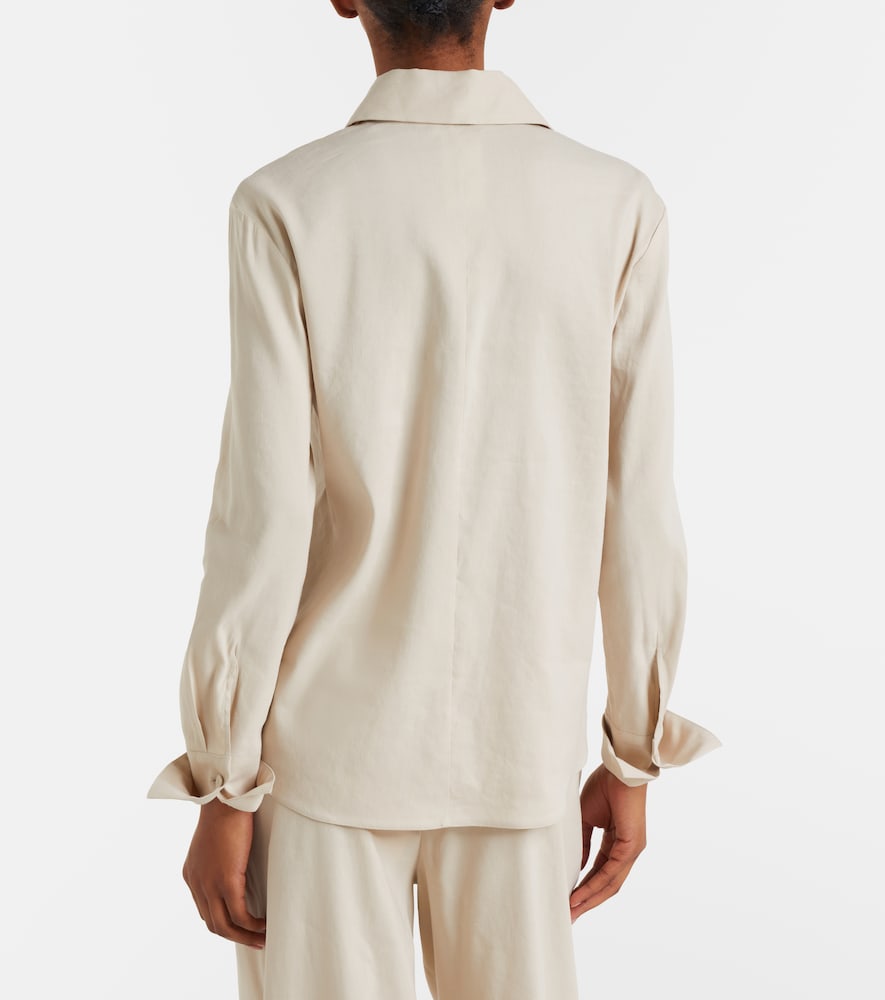 Badesse linen-blend shirt