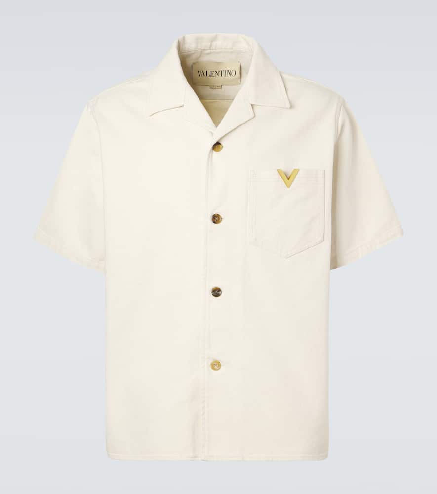 VGold denim shirt