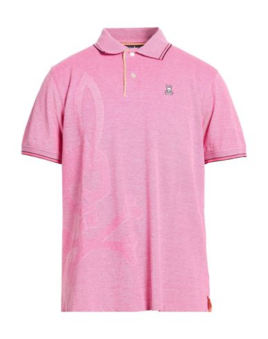 Man Polo shirt Fuchsia Size 42 Cotton