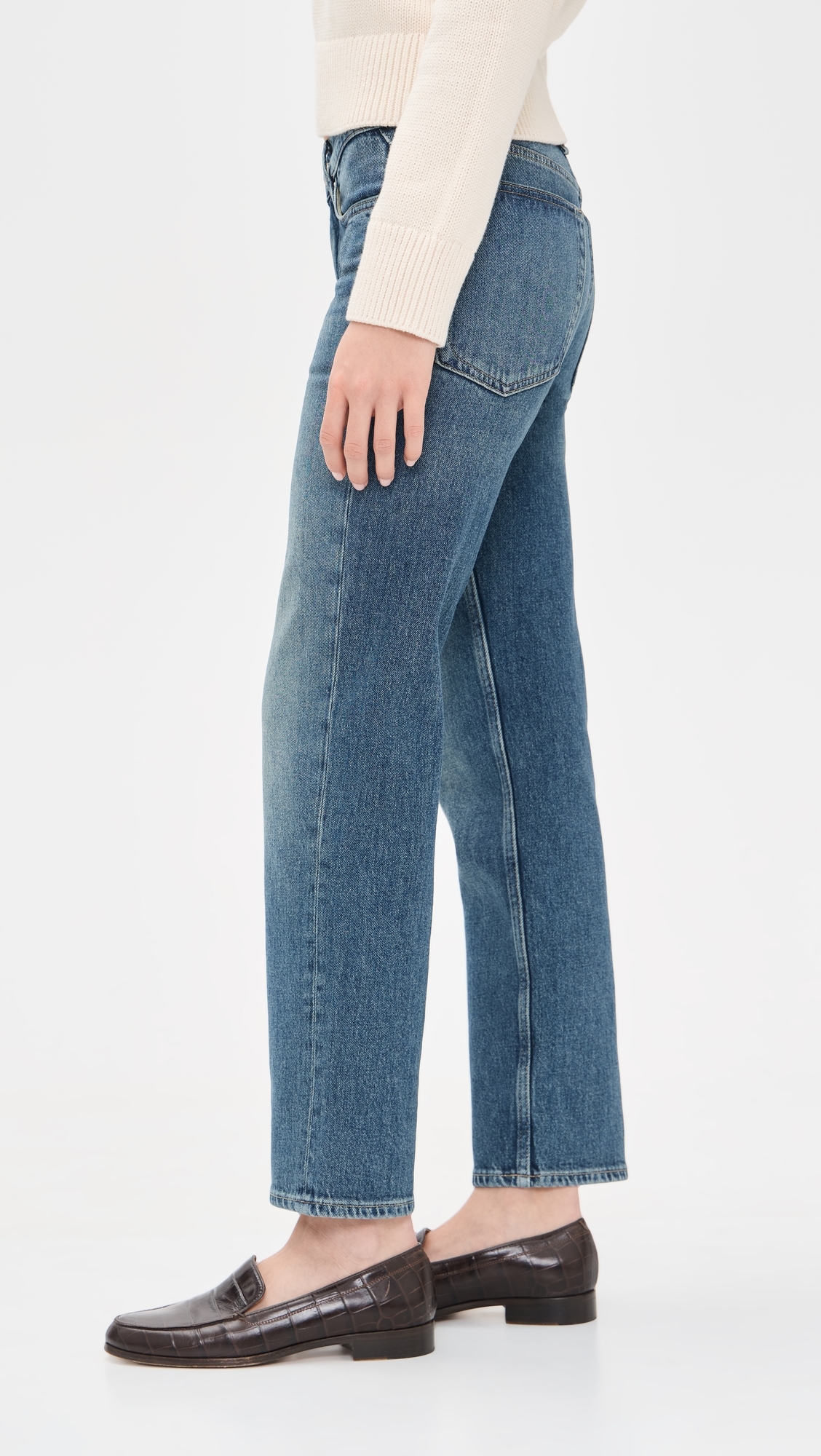 Harlow Low Rise Ankle Straight Jeans Easton