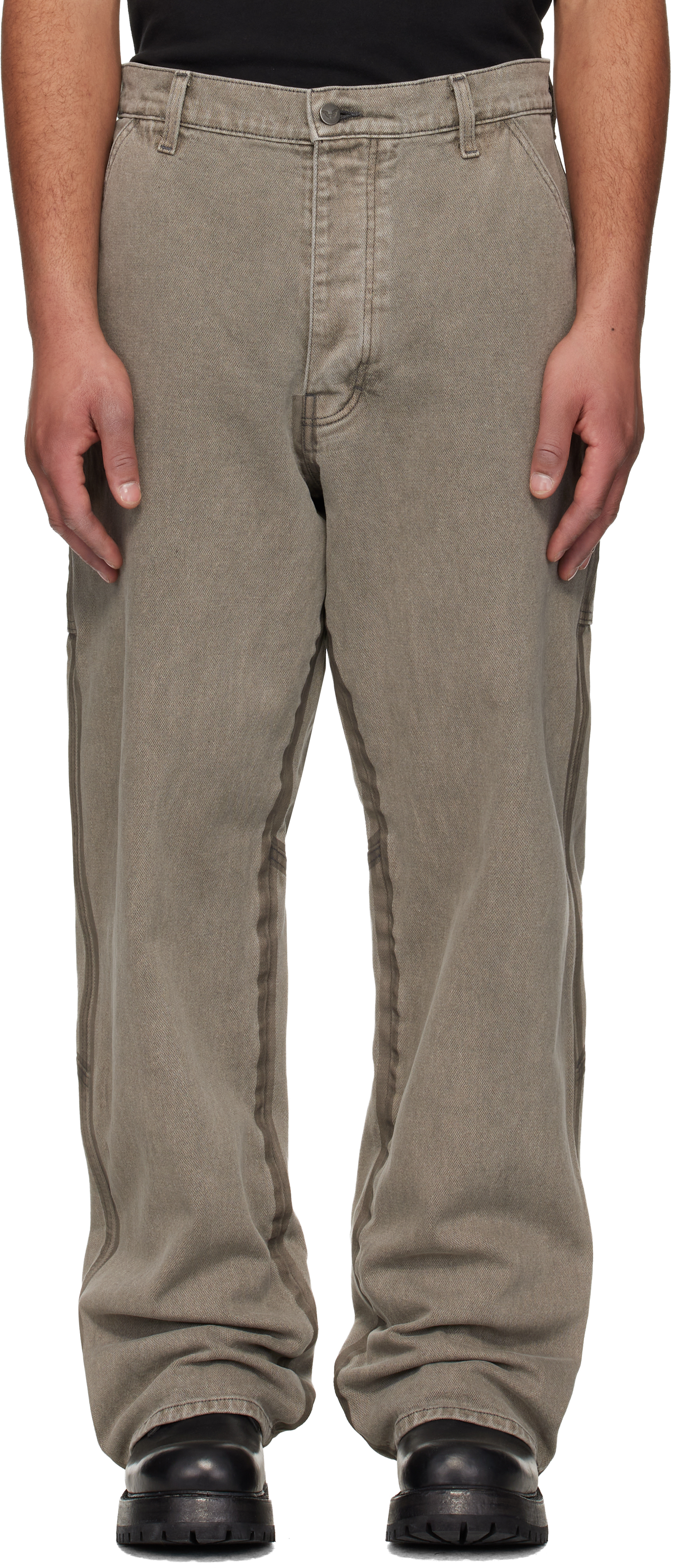 Gray Underground Taped Seam Trousers