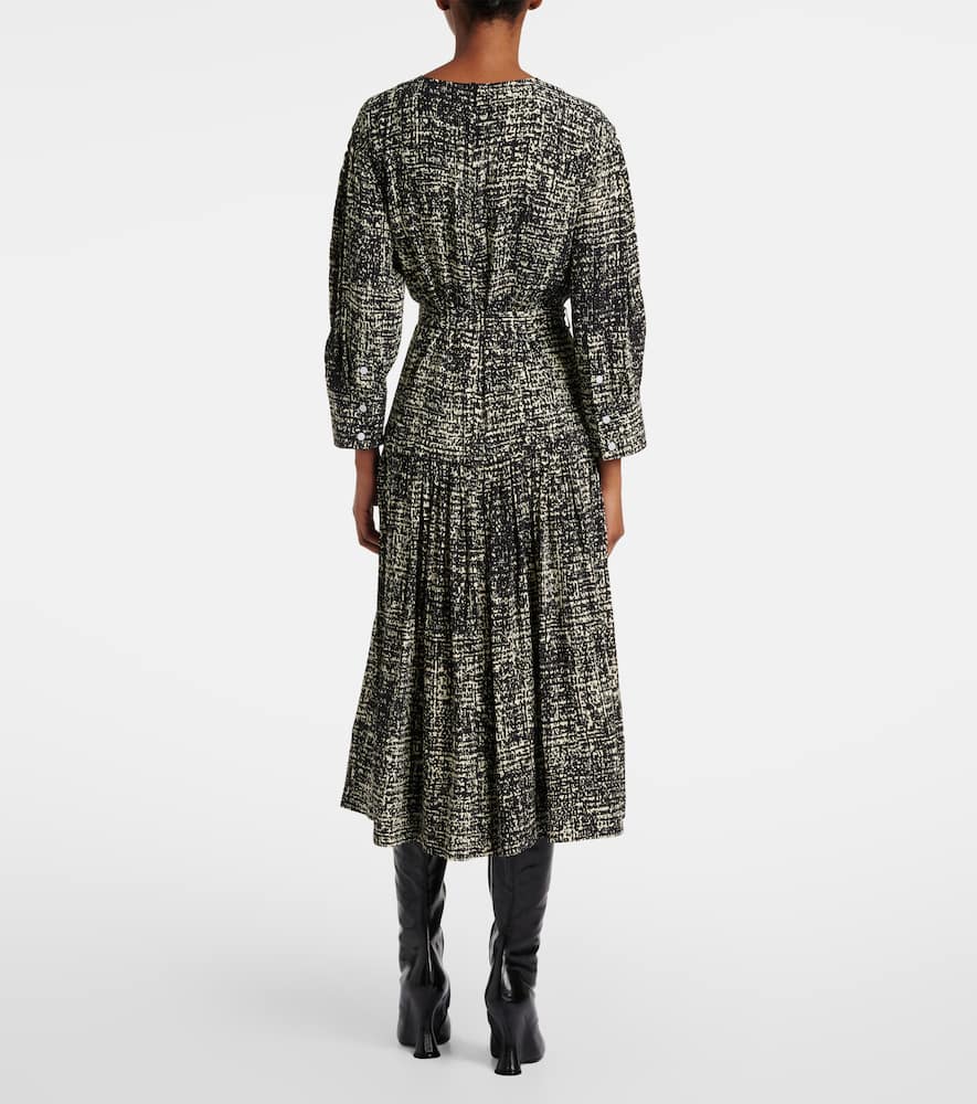 Harlow printed crêpe midi dress