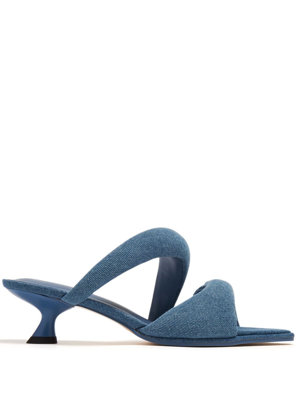 Padded denim sandals - Blue