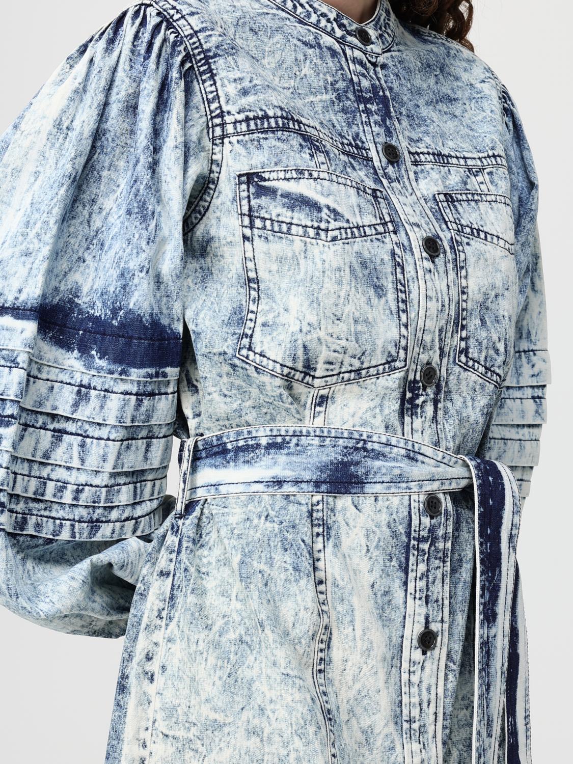 Dress Woman color Gnawed Blue