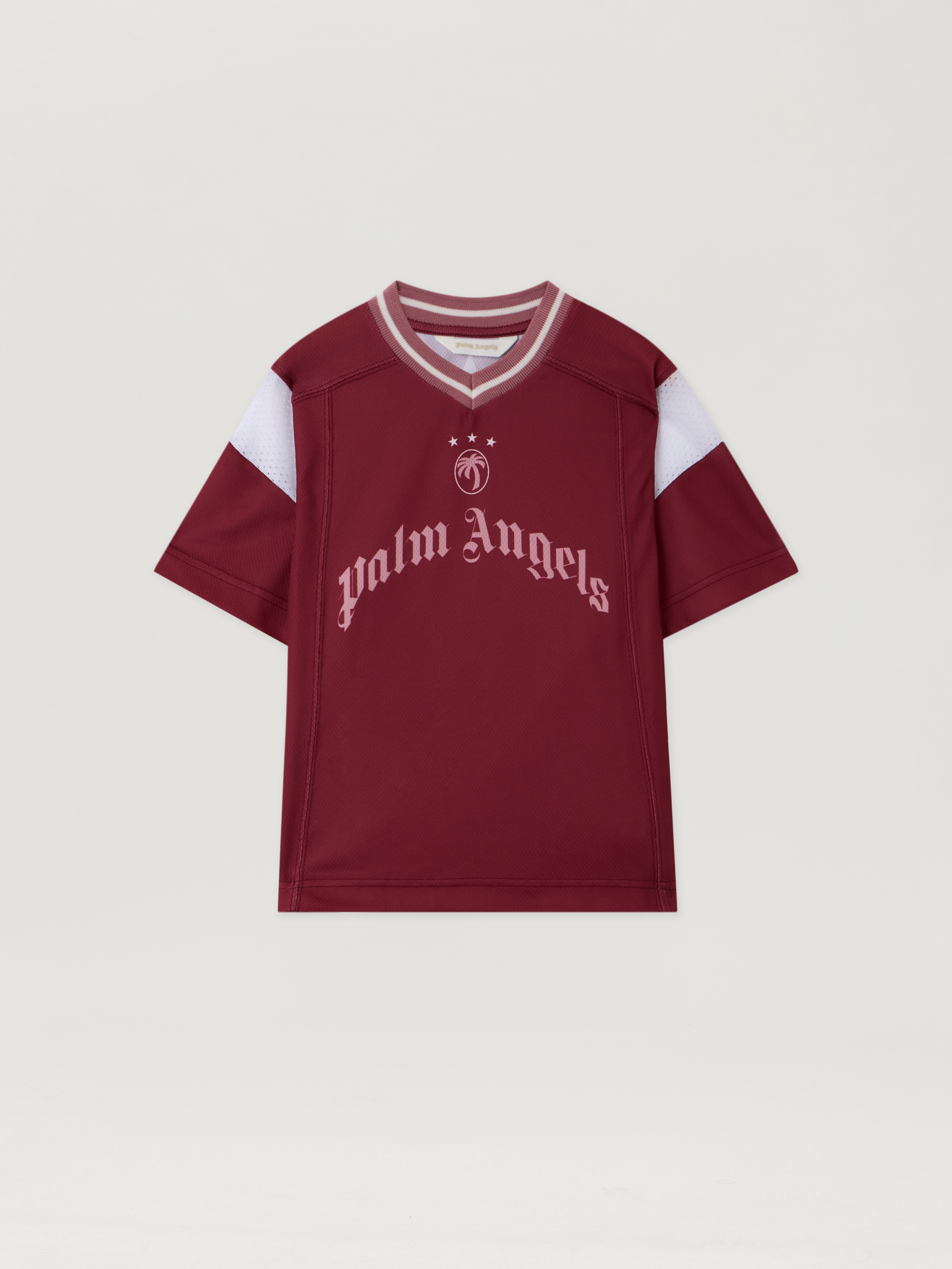 Team Palm Soccer Crop Tee S/s Kids  Brick Red
