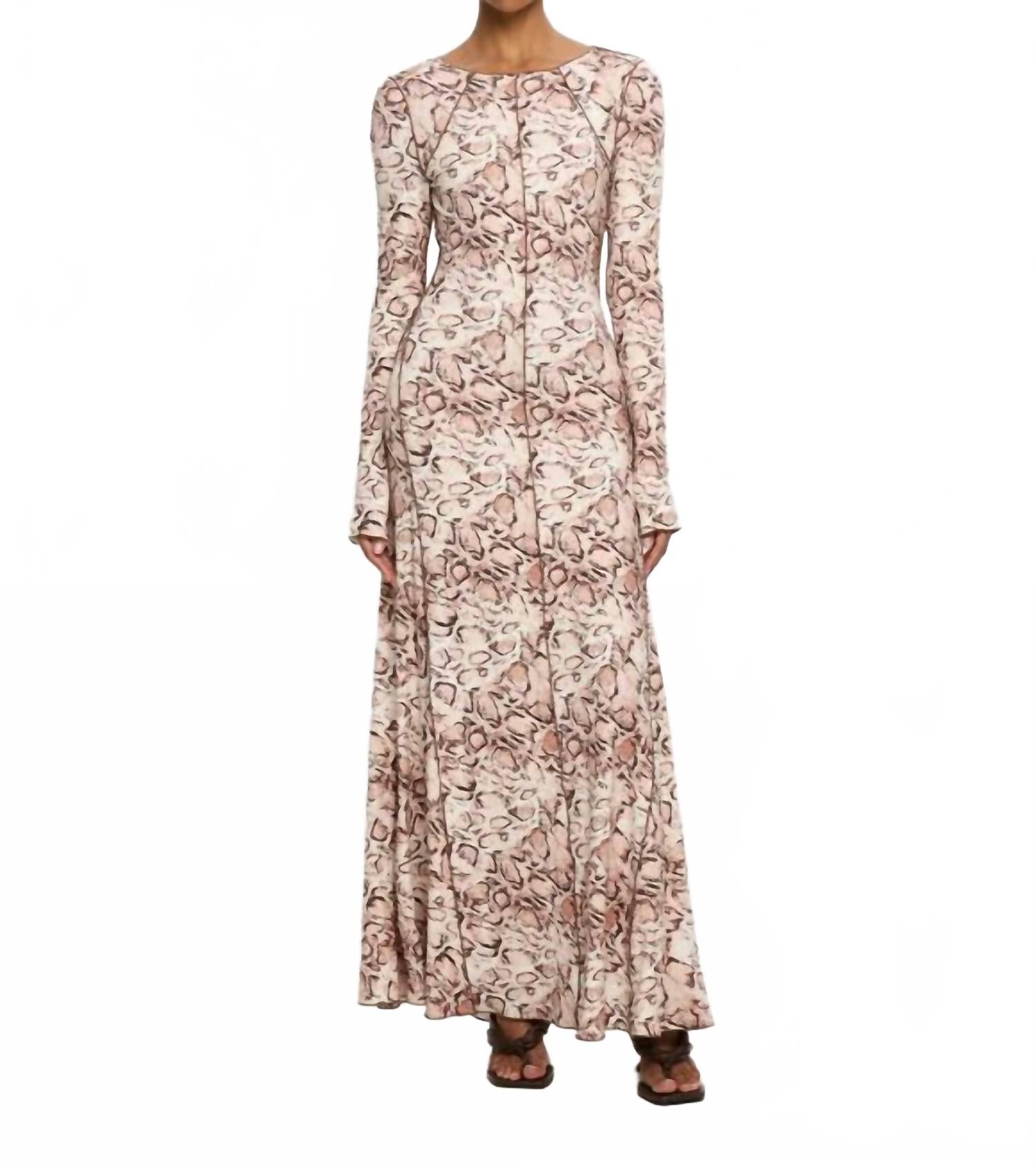Jersey Maxi Dress In Simone