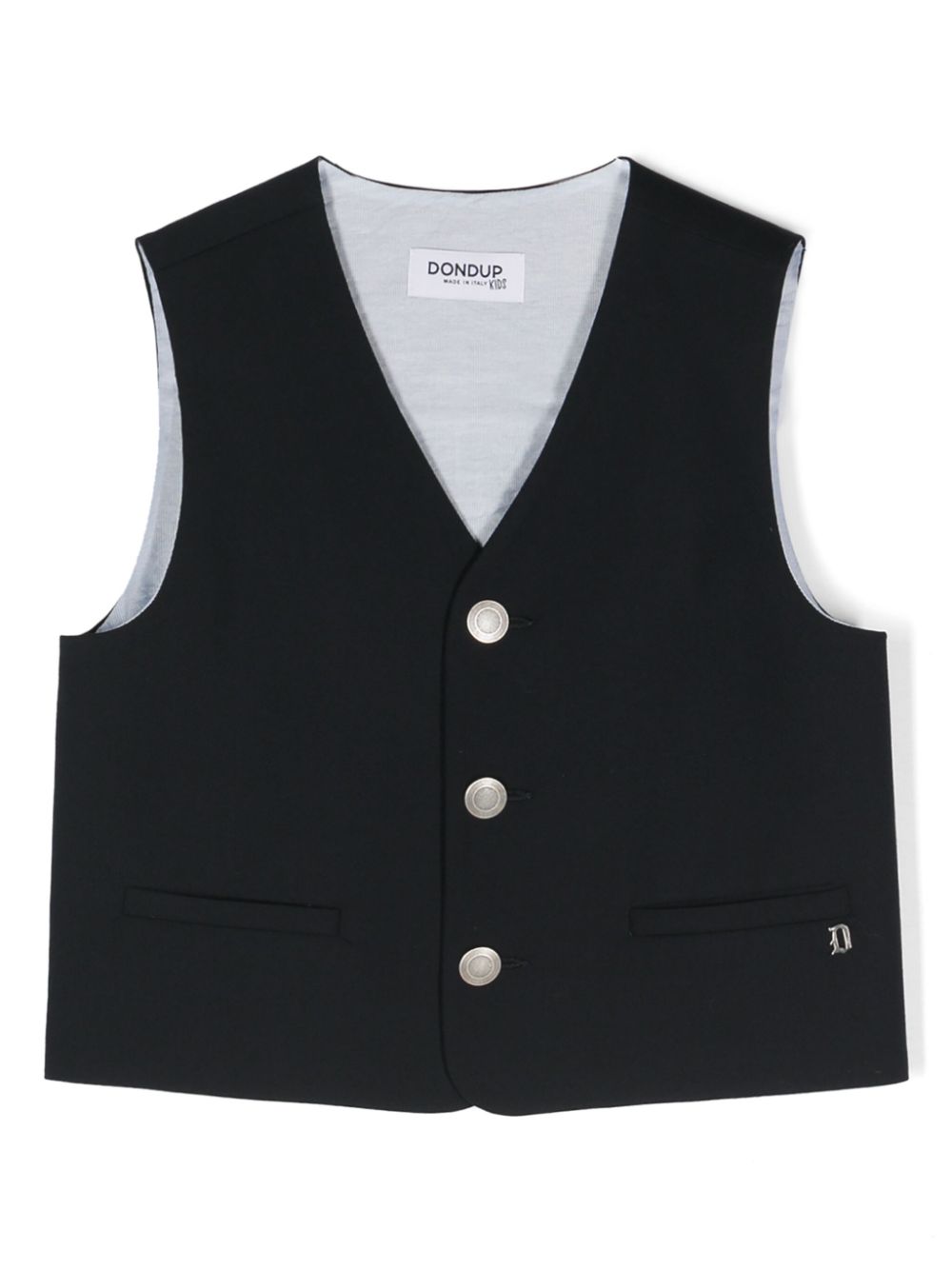 Logo-plaque waistcoat - Blue