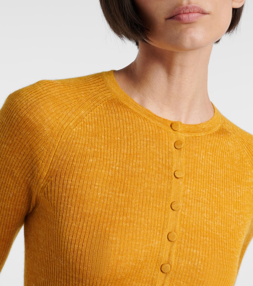 Anges cashmere, silk, and hemp Henley shirt