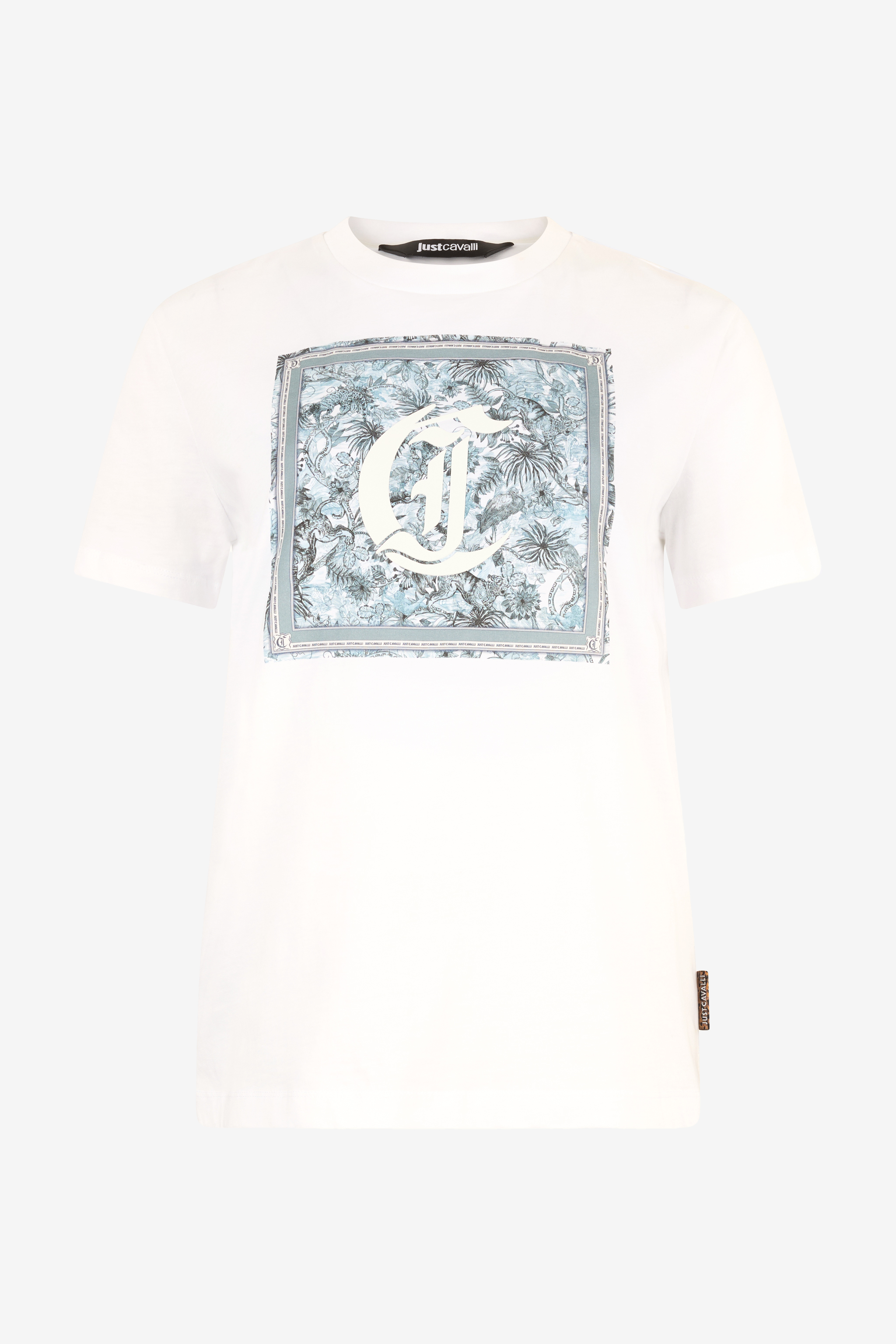 T-shirt With Graphic And Jc Monogram