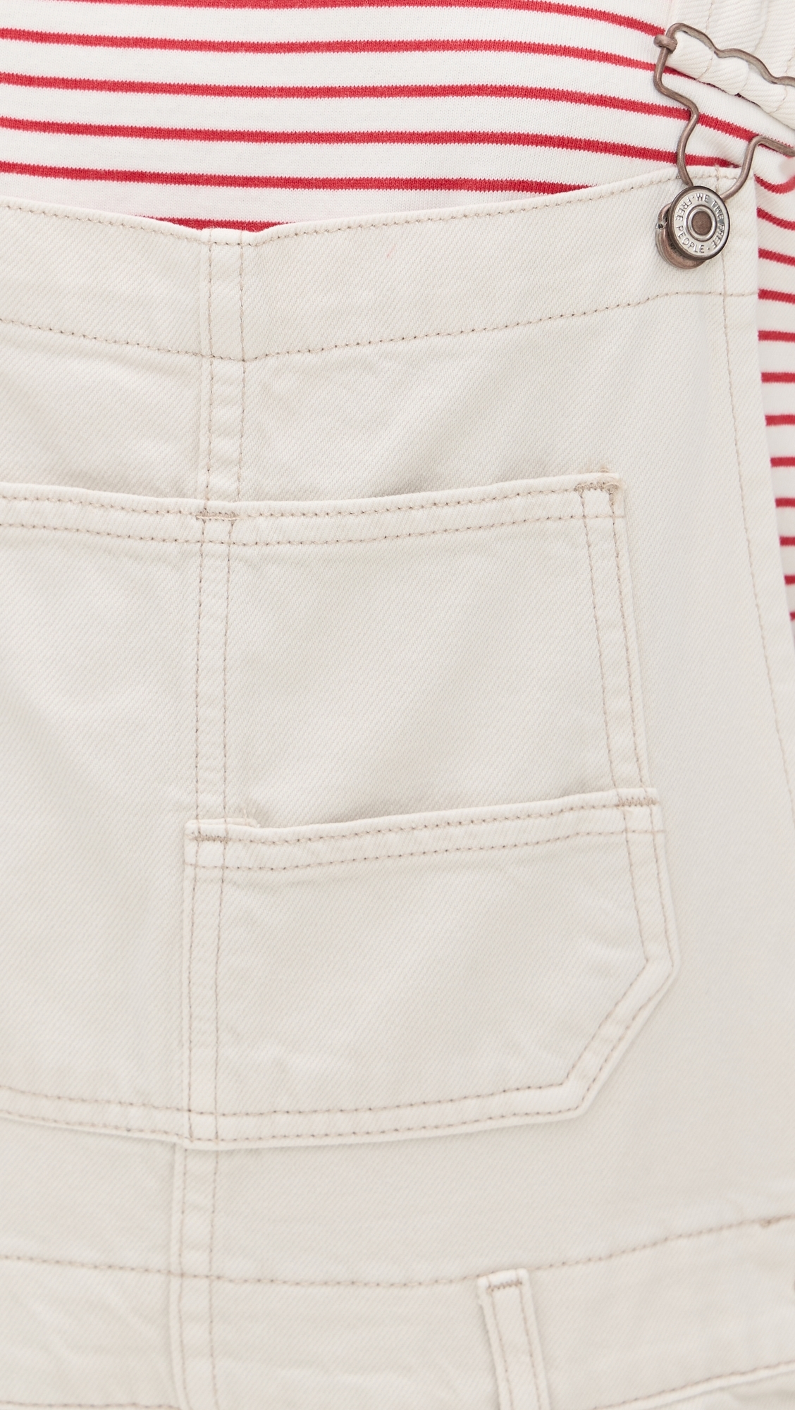 Free People Ziggy Overalls Parchment