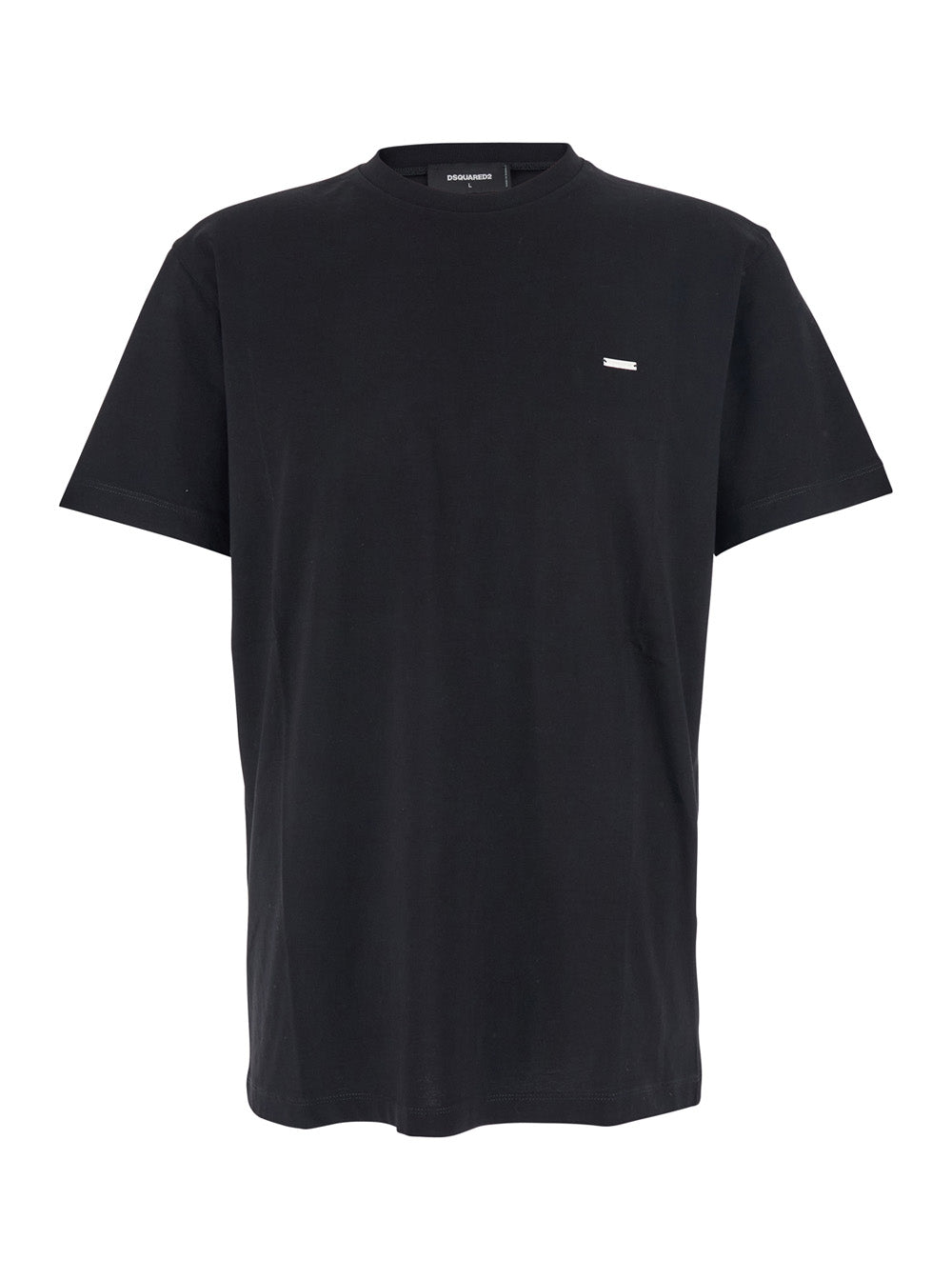 Patch Logo Crewneck T-Shirt — Black