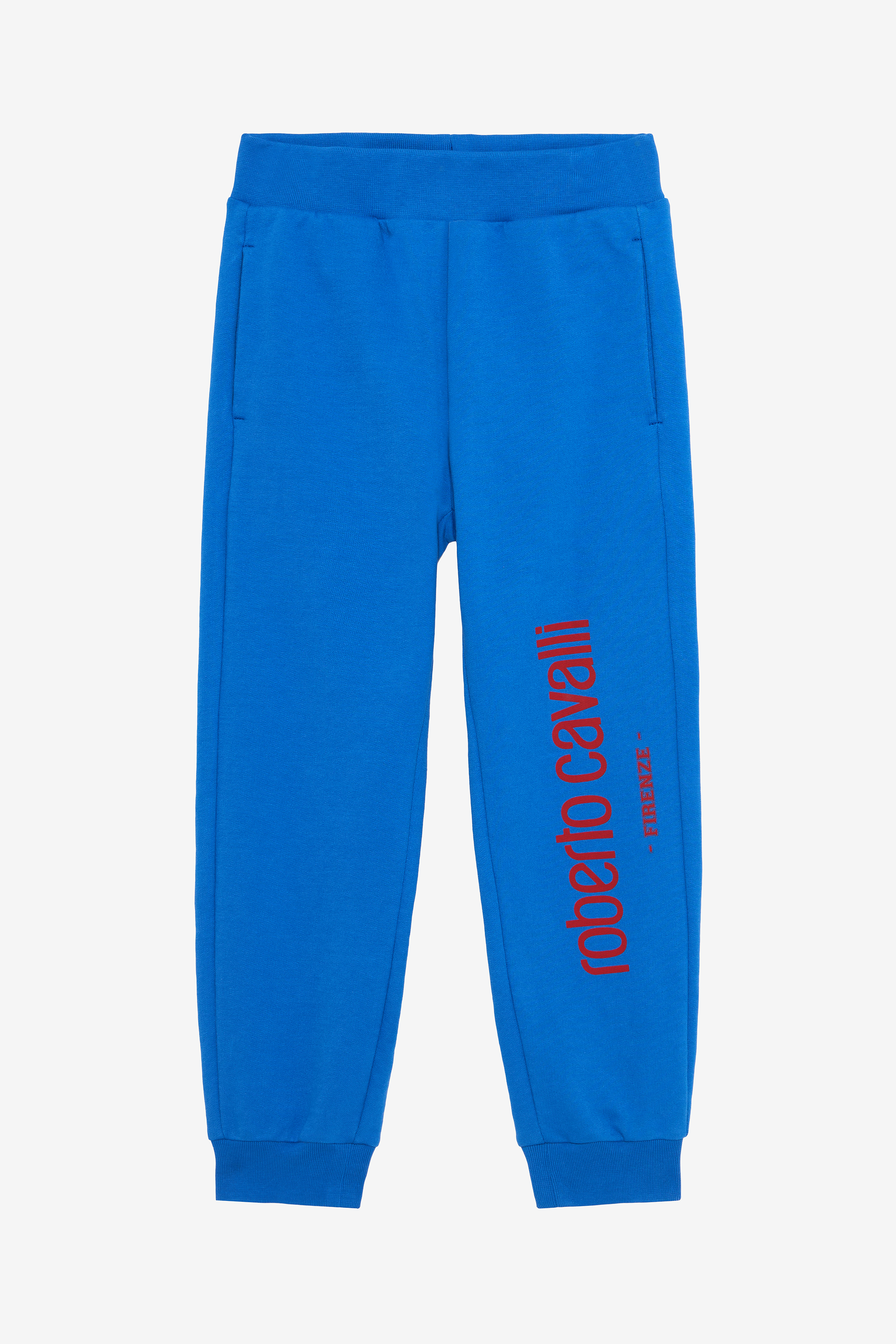 Cobalt Blue Track Pants With Logo
