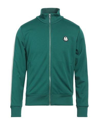 Man Sweatshirt Emerald green Size XXS Polyester