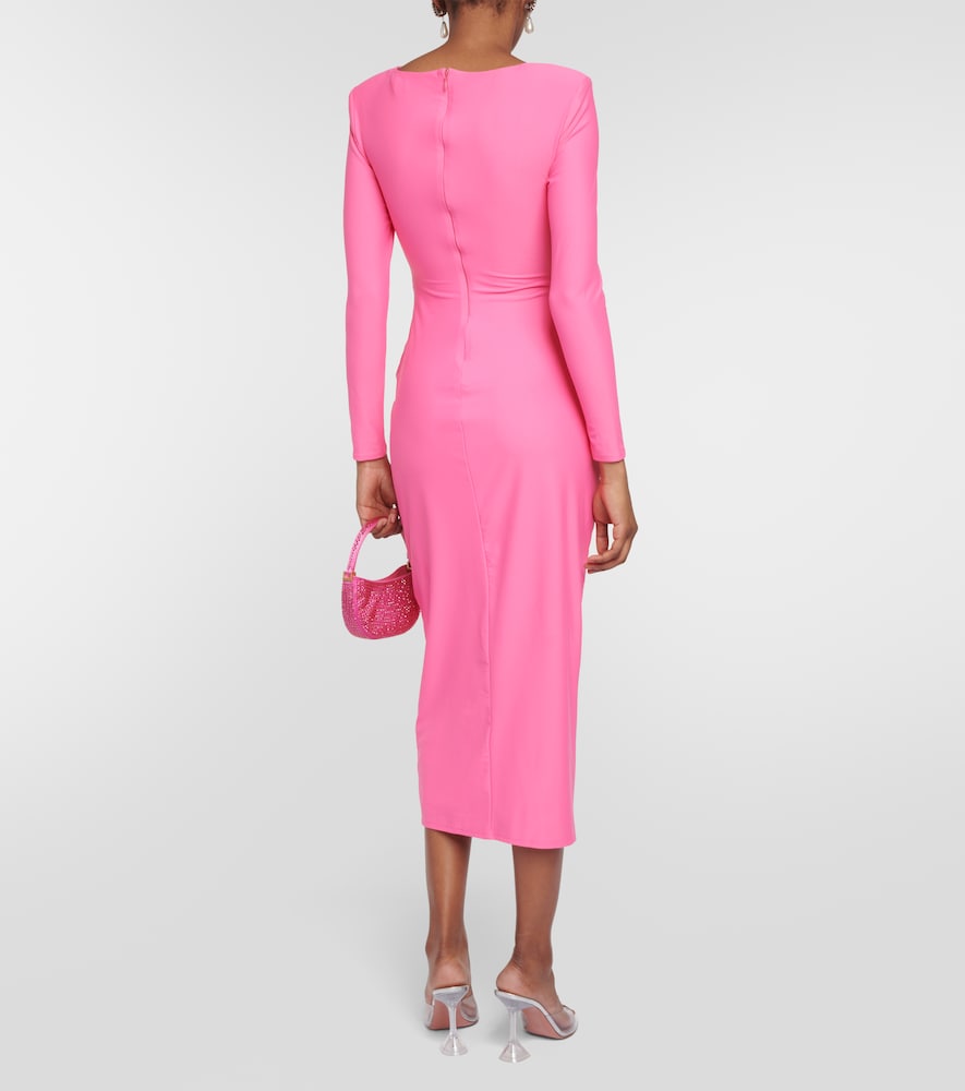 Self-Portrait Cutout jersey midi dress
