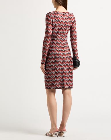 Woman Mini dress Red Size 0 Viscose, Metallic fiber