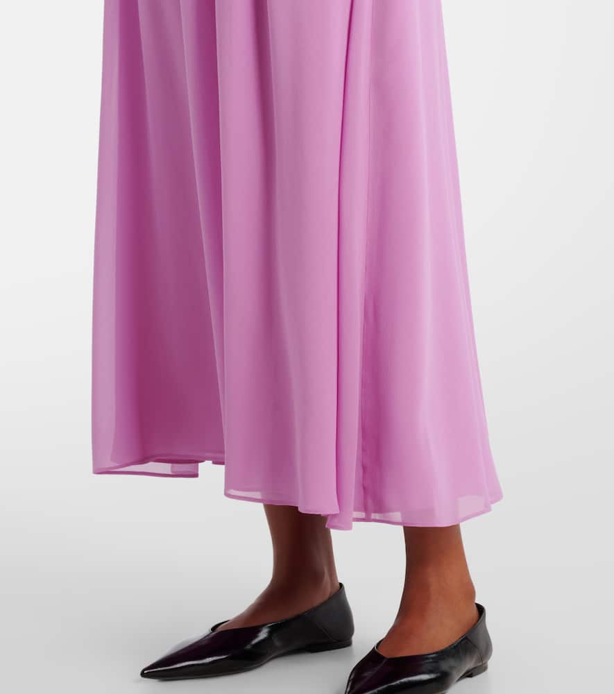 Pineta silk georgette maxi dress