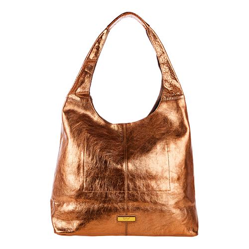 Legacy Pearlized Slouchy Leather Hobo with Wristlet