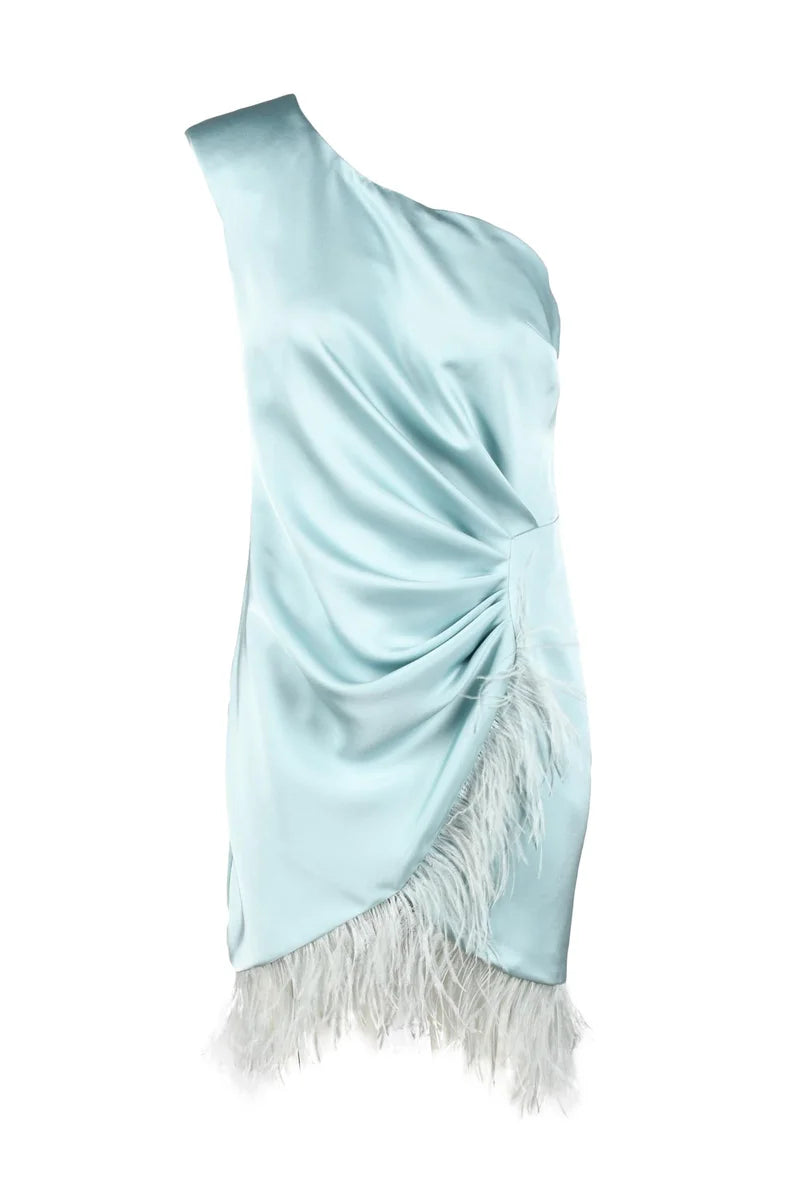 Polyester Dress - Aqua Green