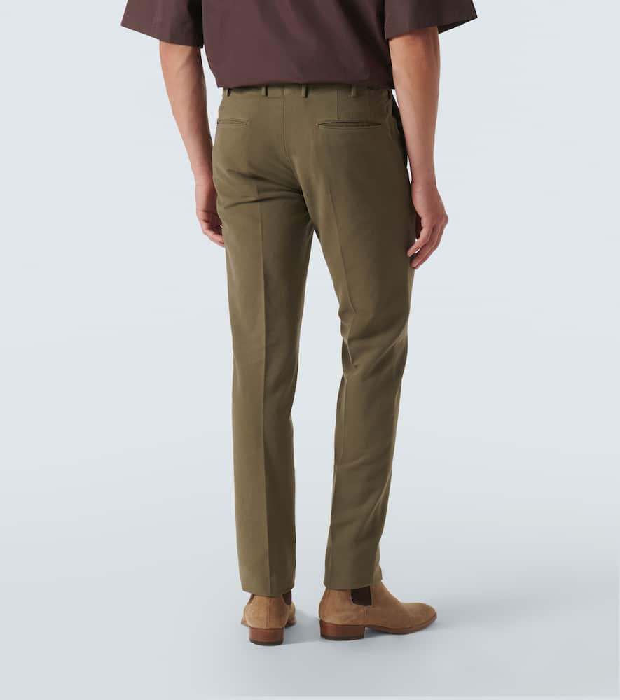 Cotton slim pants