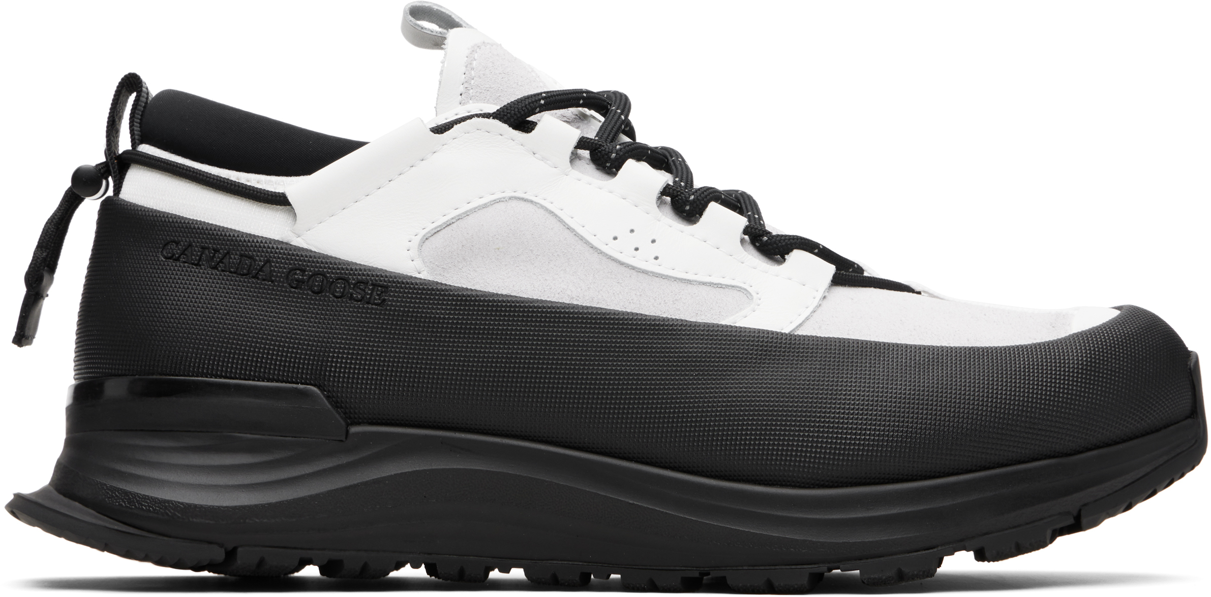 White & Black Glacier Trail Sneakers