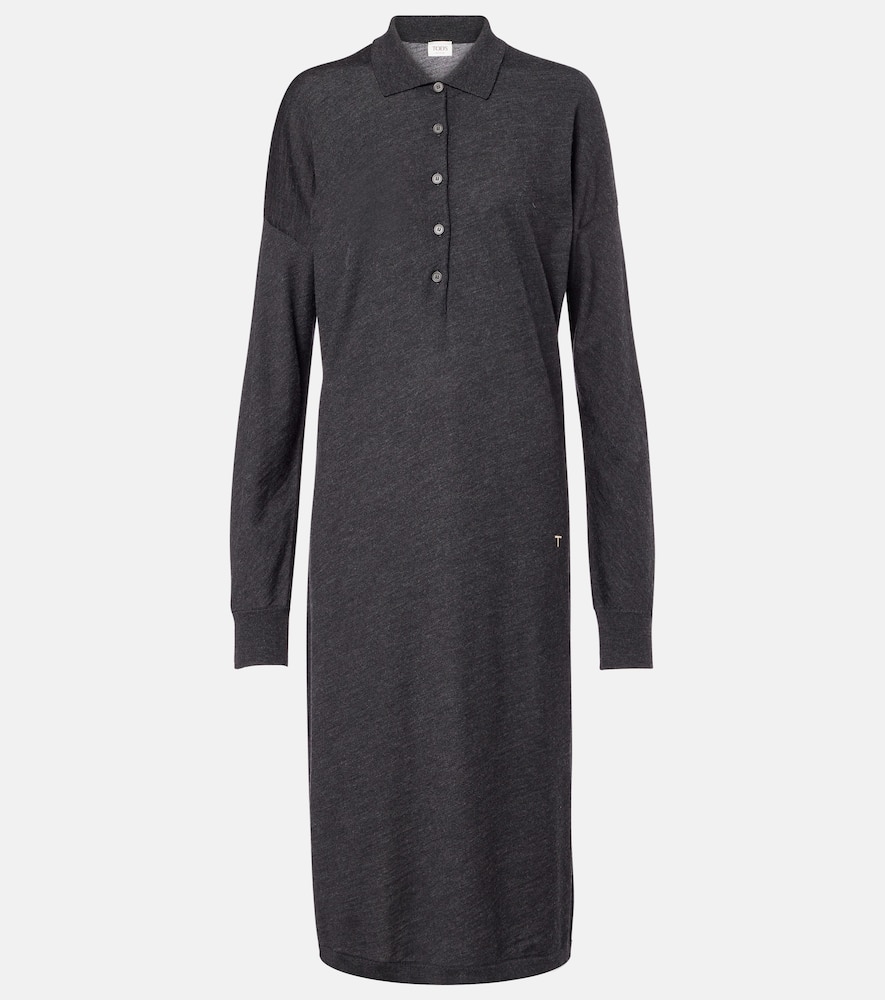 Wool and silk polo dress