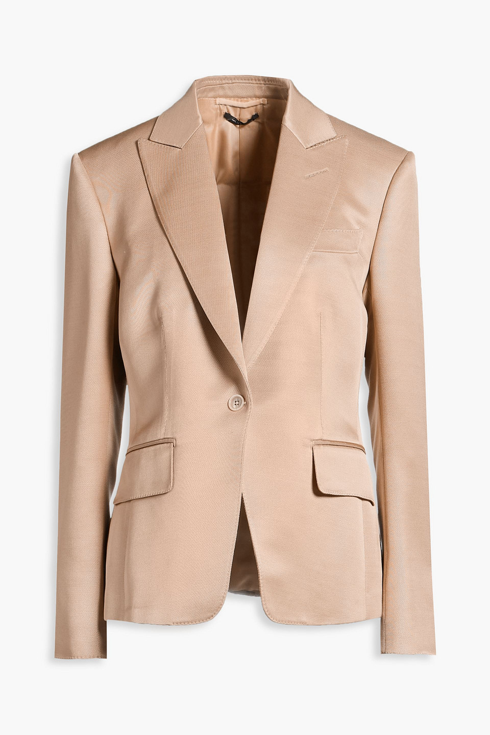 Wool and silk-blend blazer - Neutral - IT 44