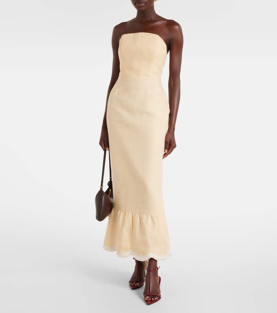 Essie linen maxi dress