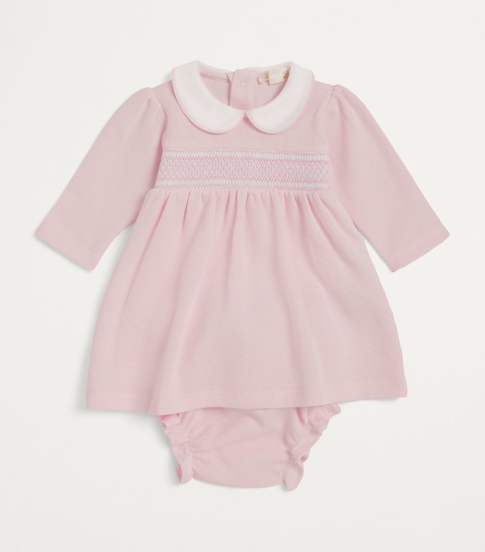 Cotton Smocked Top And Briefs Set (0-9 Months)