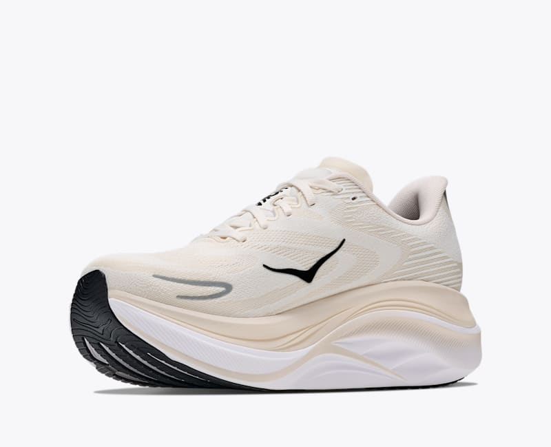 HOKA Women's Skyward X 2 Shoes in Alabaster/Black