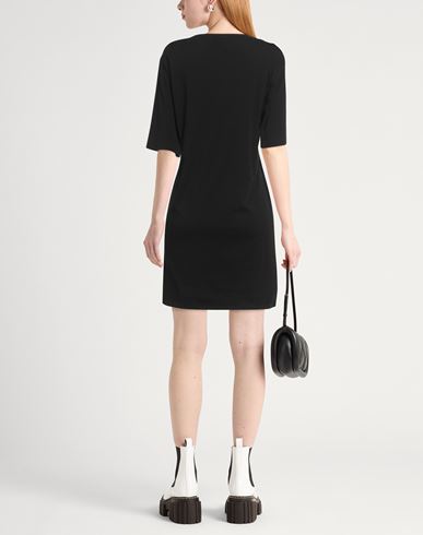 Woman Mini dress Black Size L Cotton