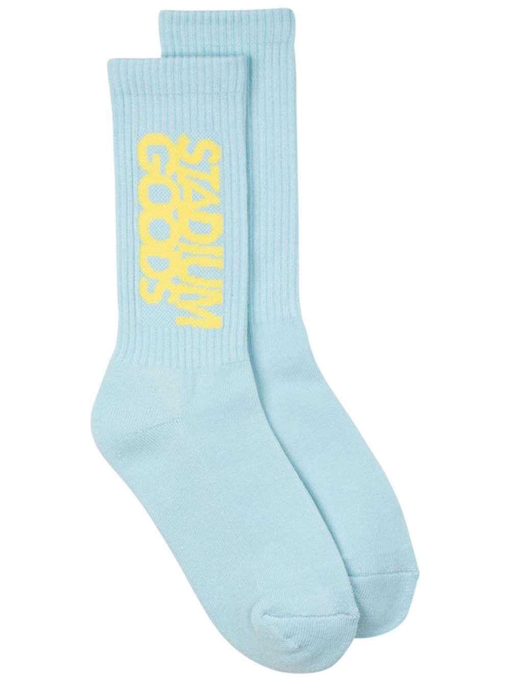 Logo "Robin Egg" crew socks - Blue
