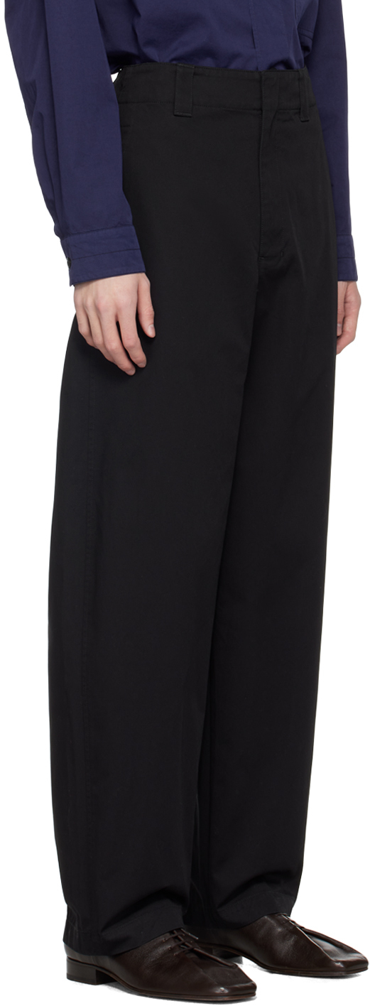 LEMAIRE Black Maxi Trousers