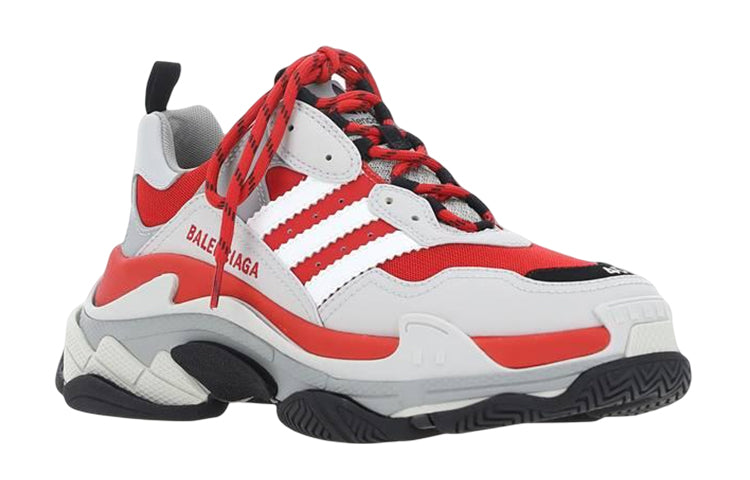 X adidas Triple S Sneakers 'White Grey Red'