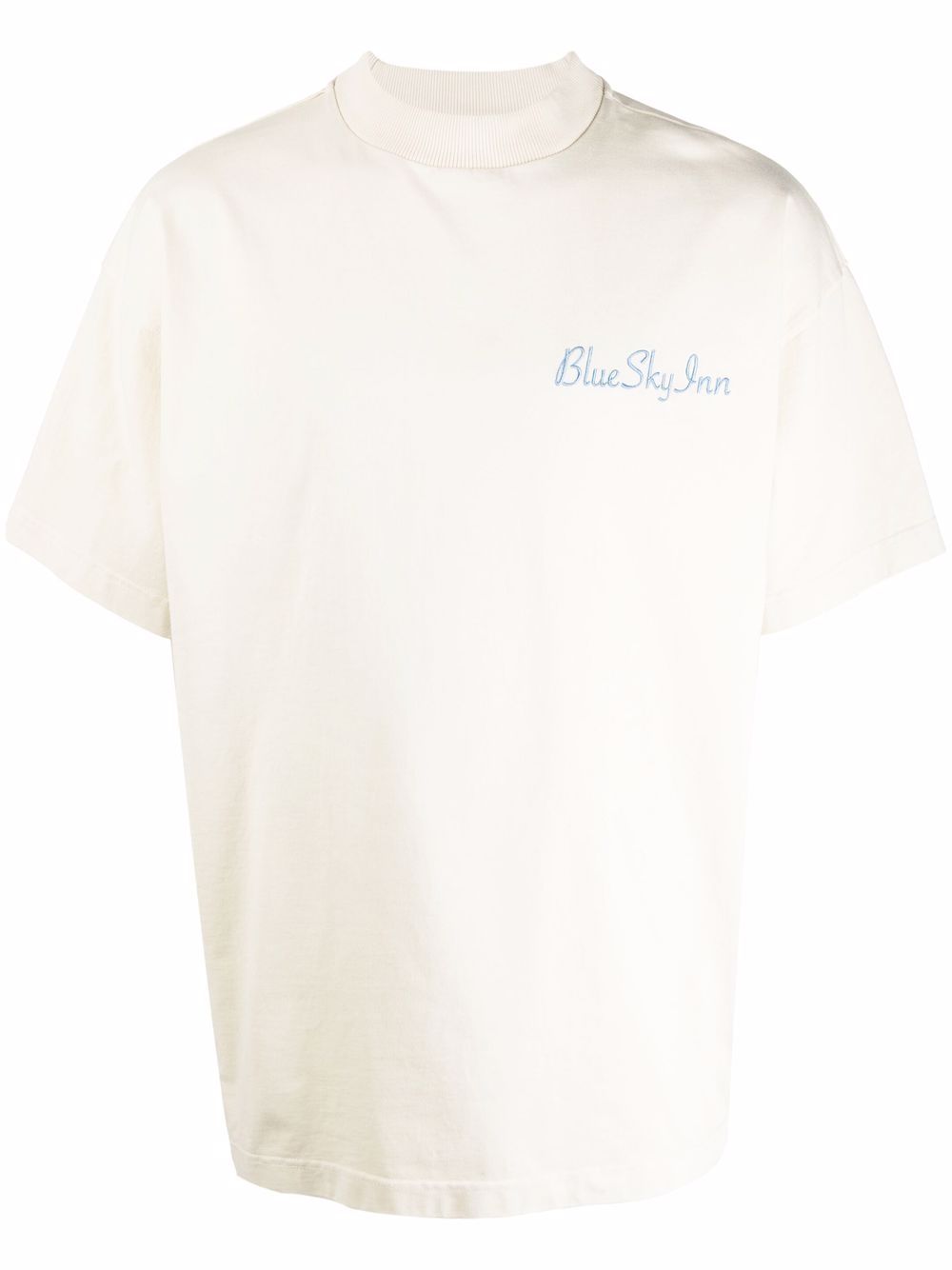 Logo-print short-sleeved T-shirt - Neutrals