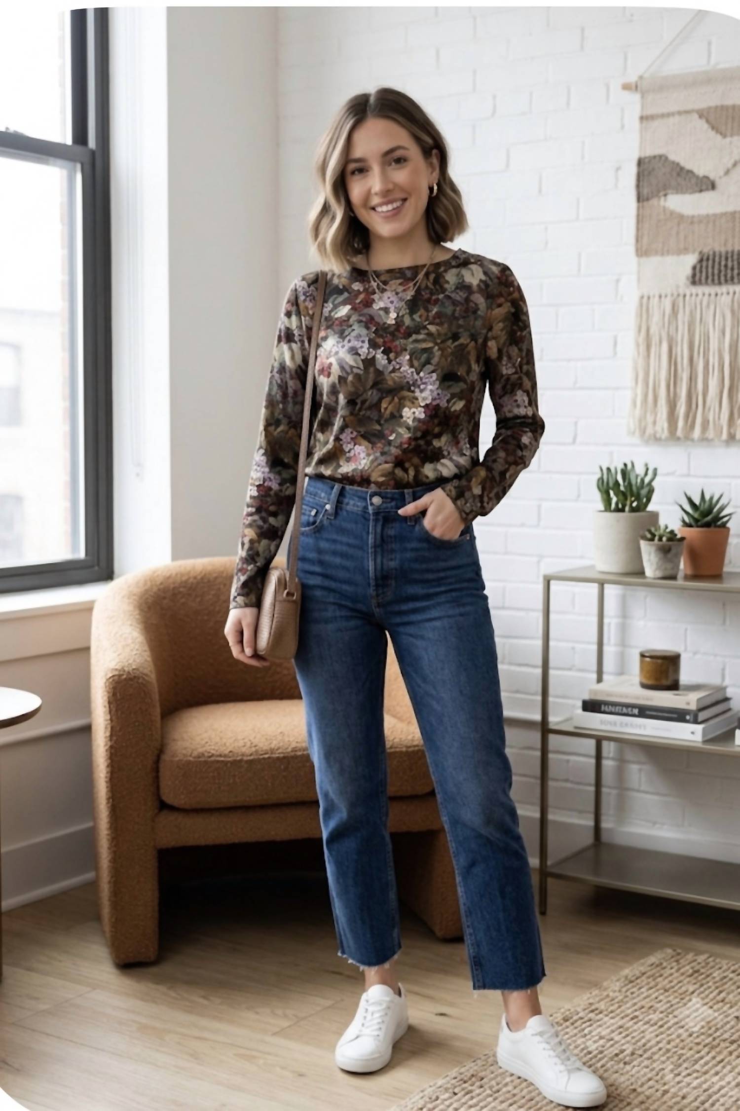 Sylvia Silk Colored Blouse In Multi