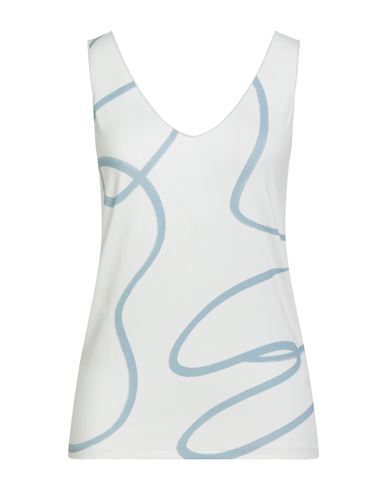 Woman Top Sky blue Size 1 Viscose, Elastane
