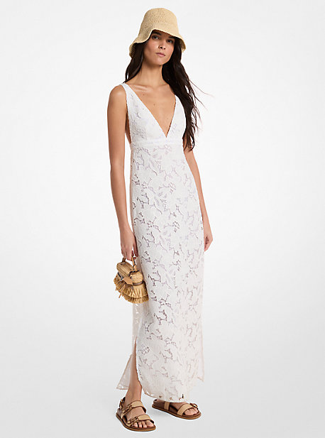 Corded Floral Lace Maxi Dress