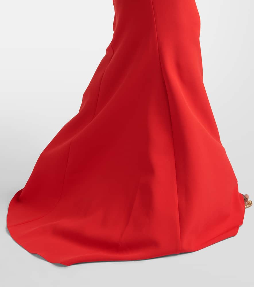Wilson crêpe fishtail gown