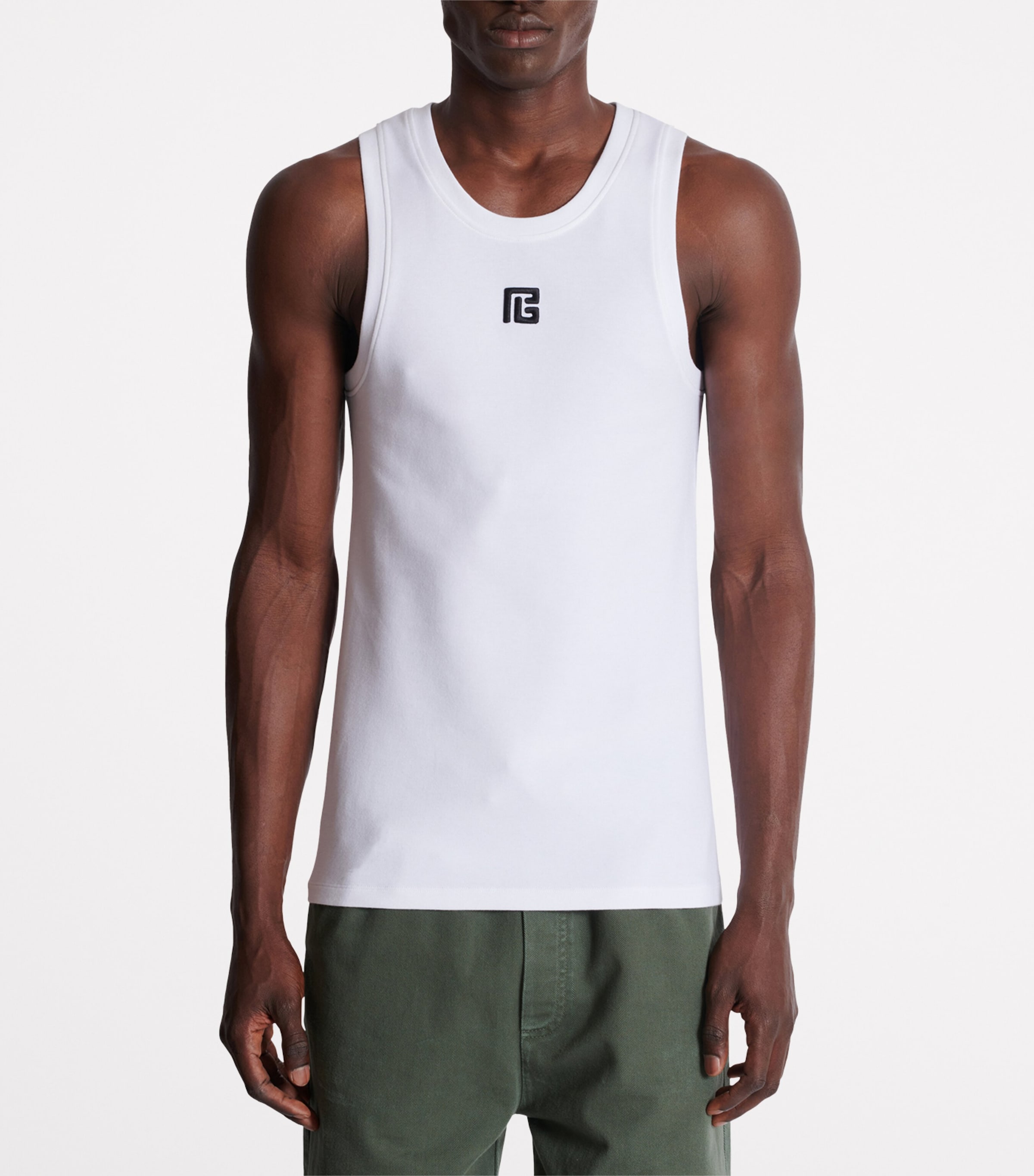 Logo Embroidered Tank Top