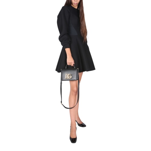 Flared fitted-waistline dress
