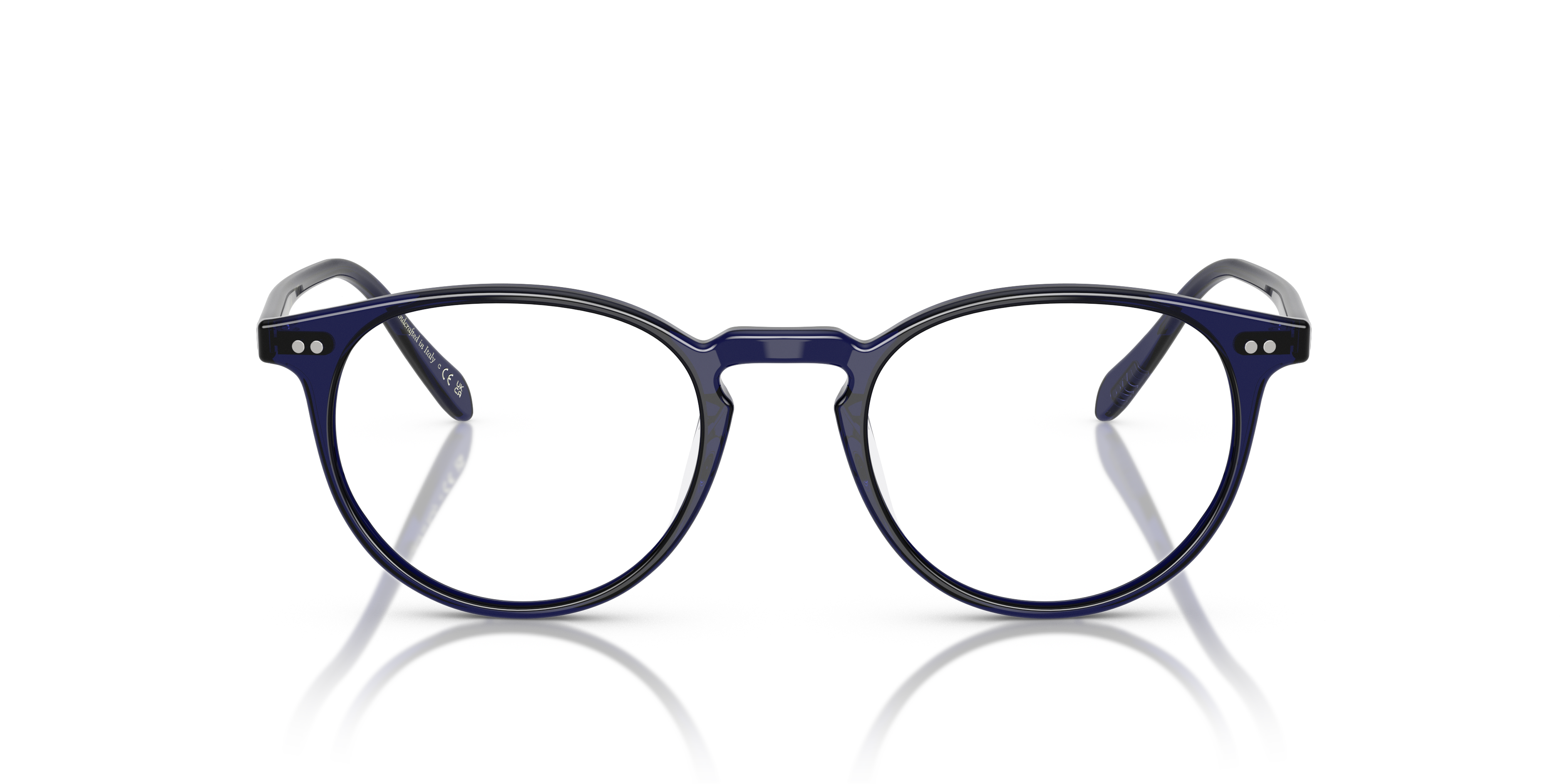 Oliver Peoples Unisex Oliver Peoples OV5004 RILEY-R 1566 Optische Fassungen Acetat Blau Transparent Pantos Norma